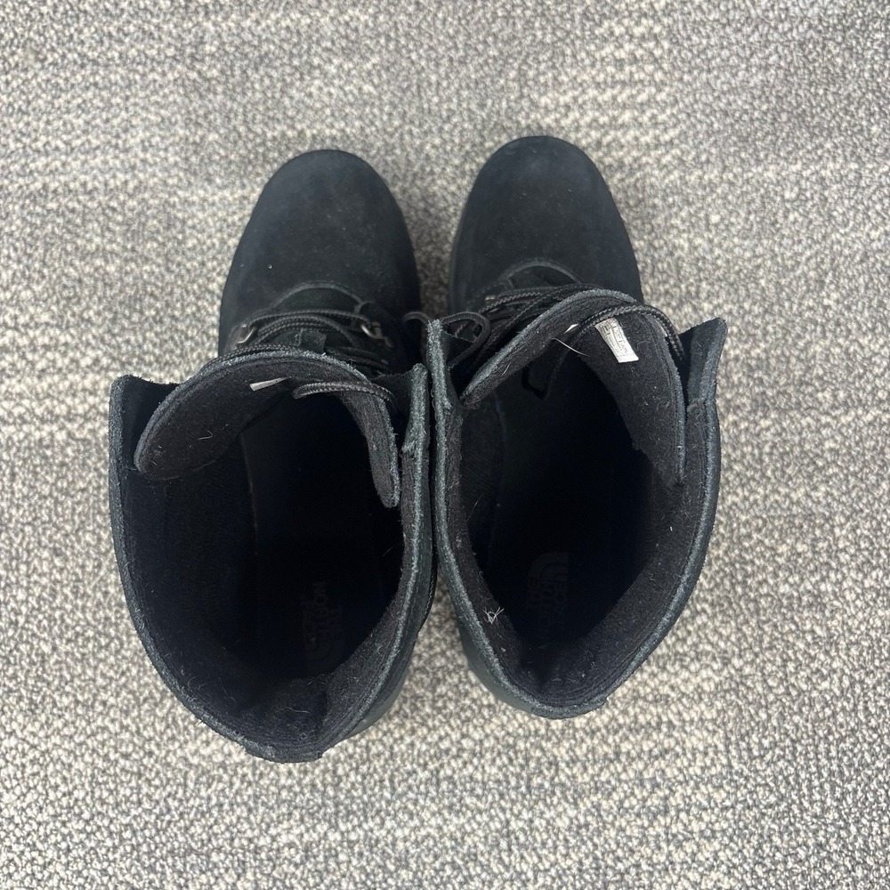 The North Face Ballard Lace II Black Suede Winter Boots Women's Size 9 - Picture 7 of 8